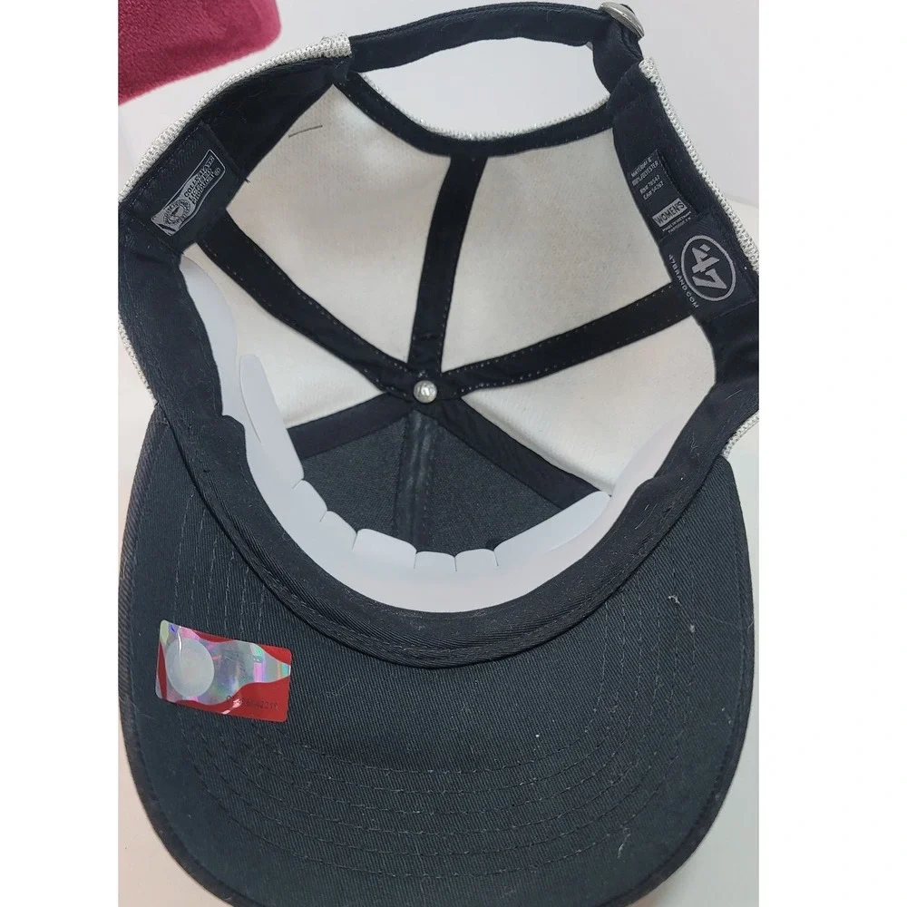 47 Brand Purdue Boilermakers Womens MVP Adjustable Trucker Hat Black White New